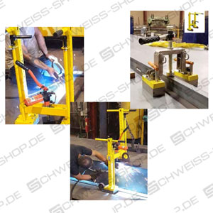 Magswitch, Beam Jacks - the adjustable Magswitch aluminium beam jacks are suitable for pulling ferromagnetic steel flat ~ Welding aids