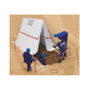 Kabellötzelt aus beidseitig PVC- beschichtetes PSE-Gewebe ca 600g/m² ~ Zelte + Schirme