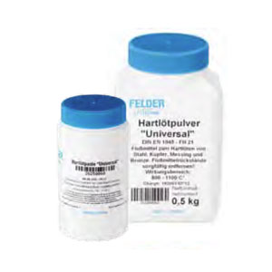 Felder brazing powder, according to DIN EN 1045-FH-21, for brazing steel, copper, brass and bronze ~ Solder
