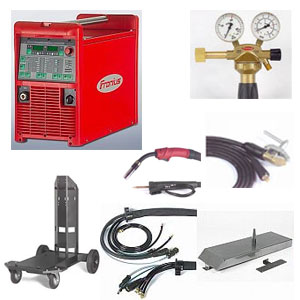 Fronius components of the TransPuls Synergic 3200 welding system water-cooled, F++ connection, outputs up to 320 A ~ TransSynergic/Pulse