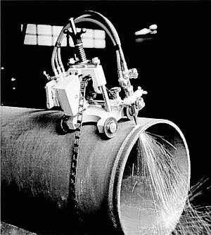 Harris portable torch cutting machine "Auto Picle S" for acetylene, propane, natural gas ~ Burning-cutting machine