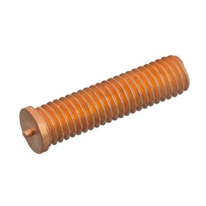 Capacitor - welding studs with thread M3, type PT, steel 4.8 suitable for welding (copper-plated) (PU = 500 pieces). ~ Bolt PT - ST37 M3-M8