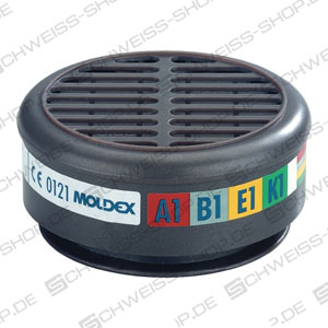 Replaceable gas filters according to EN 141. ~ Masks