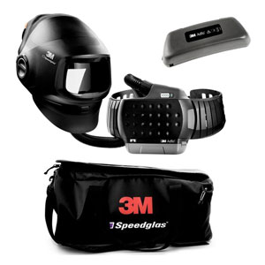 3M Speedglas high performance welding mask G5-01 Adflo, consisting of High Altitude blower unit, high performance battery and storage bag ~ Speedglas Adflo System
