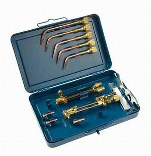 Harris welding and cutting set for acetylene "Junior-XL", cutting range 3 - 75 mm, welding range 1 - 14 mm ~ Welding and cutting
