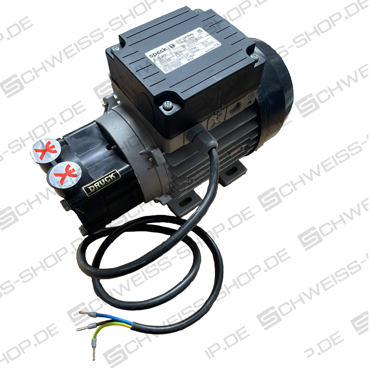 Speck water pump normal suction type Y2951, 230 Volt, high box, plastic head, 230V/50Hz/1,25A, L x W x H = 225 x 110 x 145 mm. | Pumps