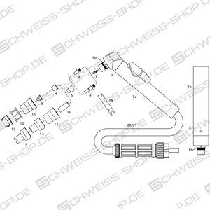 Nozzles, short, suitable for CEBORA P 70 ~ P 70/ P36 /P52