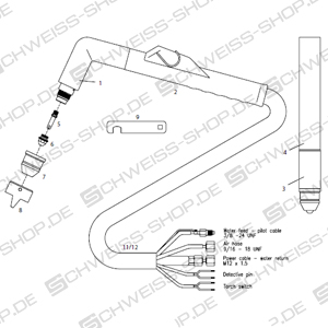 Nozzles, suitable for OTC D - 12000 ~ D-12000