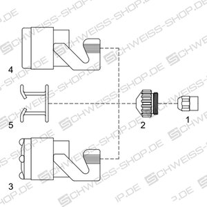 SAF 0408-2261 ~ Nozzle ø 1.0, suitable for SAF CP 40 R - CP 100 R ~ 694SAF0004 Nozzle ø 1.0, suitable for SAF CP 40 R - CP 100 R ~ CP 40 R/ 100 R