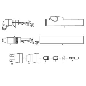 Hand torch head 70°, suitable for PCH/M-40 Pak Master 50XL Plus ~ PCH/M40/Pak50XLP
