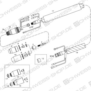 Nozzles, suitable for UnionTorch EL-120 Machine ~ EL-120 machine.