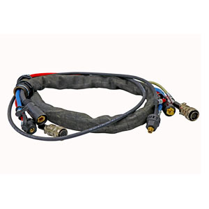 EWM Z MIG XQ 70/1.8 400A/80% W Cross-section: 70 mm² Intermediate hose package, 1.8 m, water-cooled, 14-pole | Titanium XQ puls