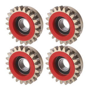 Rollos de alambre tubular Fronius en un juego de 4 1.2 R para alambres tubulares "R" (TransSteel 2500, 2700, 3000, 3500, 5000), (TPS 270i, 320i, 400i, 500i) | Rodillos motrices