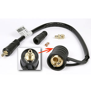 Fronius Tig adapter cable Tuchel socket 9 pin - TMC plug 8 pin, 0.2m ~  Fronius 43,0004,6037 ~ gas-cooled ~ 847WSG0074 ~ Schweiss Shop