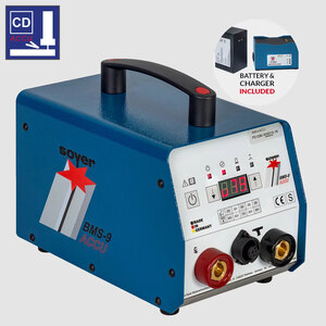 Soyer P01090 | Set completo di saldatori per borchie SOYER con accensione a puntale BMS-9 ACCU, Il nuovo saldatore per borchie leggero BMS-9 ACCU con tecnologia a batteria di alto livello | 319SPZ0024 Set completo di saldatori per borchie SOYER con accensione a puntale BMS-9 ACCU, Il nuovo saldatore per borchie leggero BMS-9 ACCU con tecnologia a batteria di alto livello | Accensione dei suggerimenti