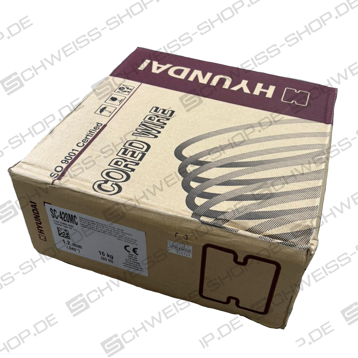 Hyundai Welding SC 420 MC 1,2mm | Elettrodo a filo animato SC-420MC Ø 1,2 mm, bobina D300 da 15 kg | 1596FUS0011 Elettrodo a filo animato SC-420MC Ø 1,2 mm, bobina D300 da 15 kg | Acciaio