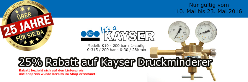 Kayser Druckminderer Argon