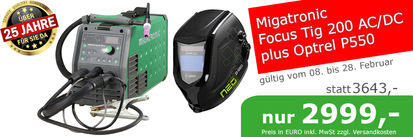 Migatronic Focus Tig 200 AC DC